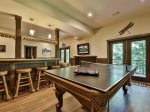 Game room terrace level pool table/ping pong